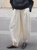 High-Waisted Satin Balloon Pants