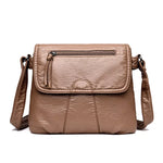 Leather Adjustable Strap Crossbody Bag