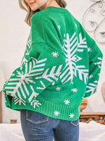 Christmas Snowflake Long Sleeve Sweater