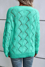 Elegant Texture V-Neck Knit Top