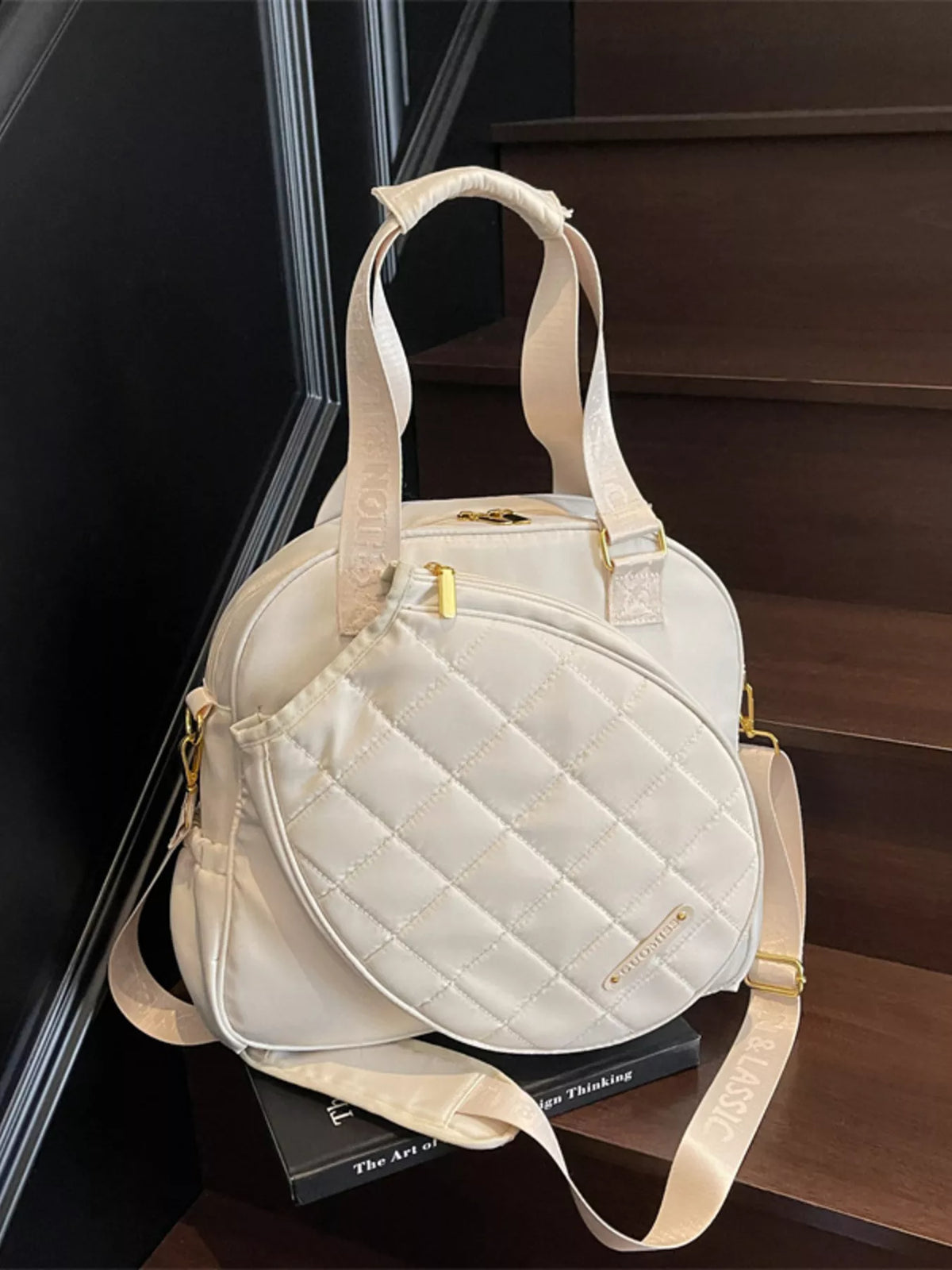 Quilted Badminton Racket Shoulder Bag