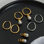 Titanium Steel Huggie Earrings