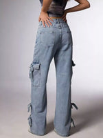 Bow Wide Leg Jeans
