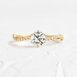925 Sterling Silver Inlaid Zircon Ring