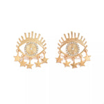 18K Gold-Plated Evil Eye Star Earrings