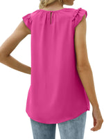 Ruffle Round Neck Blouse
