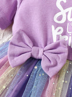 Children's Bowknot Tulle Dress with Headband