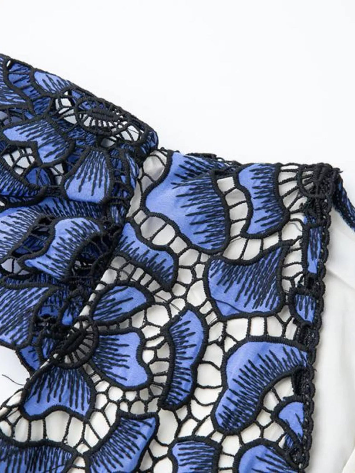 Printed V-Neck Ruffle Sleeve Midi Dress