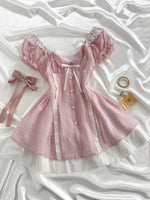 Lace Detail Cap Sleeve Dress