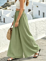 Wide Leg Drawstring Pants