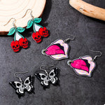 3 Piece Halloween Funky Cartoon Acrylic Dangle Earrings