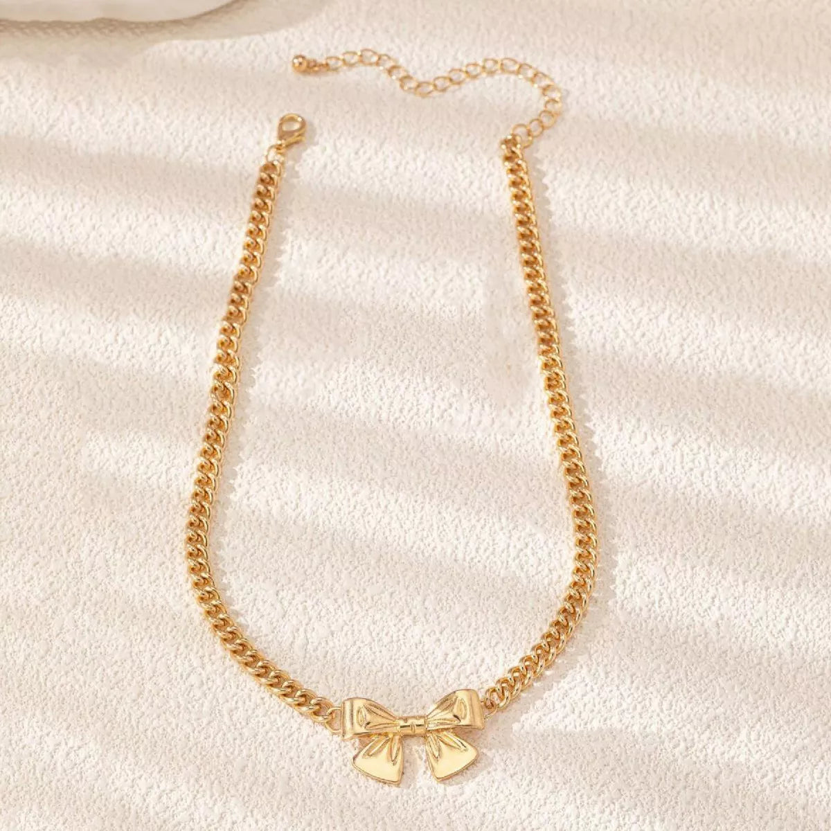 18K Gold-PlatedBowknot Chain Necklace