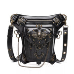 Steampunk Skull Decor Crossbody Bag