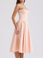 Sweetheart Neck Midi Cami Dress