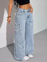 Heart Wide Leg Jeans