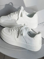 Lace Up Round Toe Platform Shoes