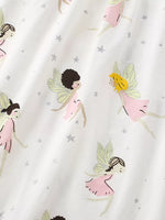 Children's Fairy Print Peter Pan Collar Puff Sleeve Dress