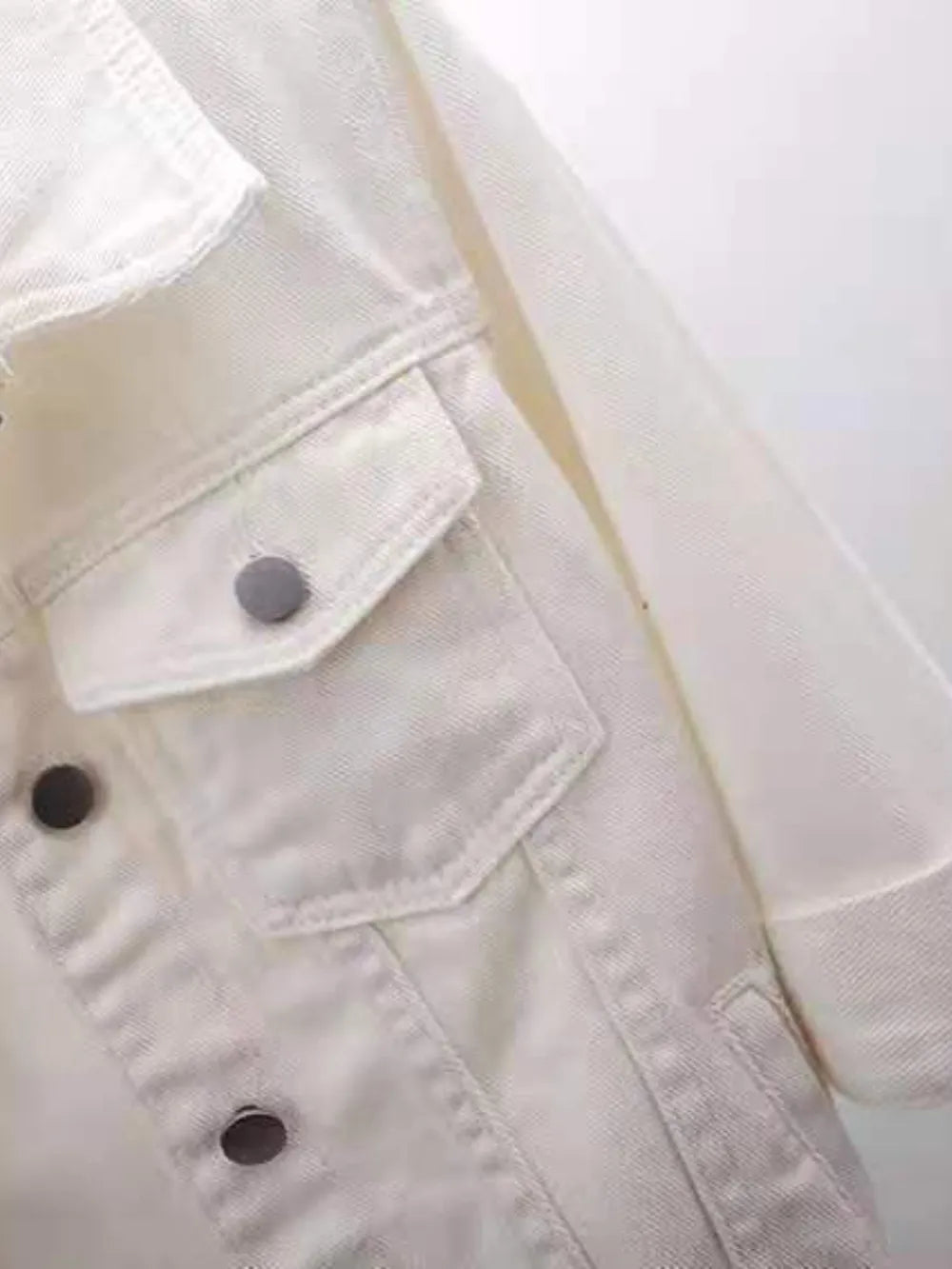 Full Size CroppedDenim Jacket Plus Size