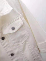 Full Size CroppedDenim Jacket Plus Size