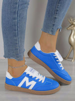Round Toe Lace Up Sneakers