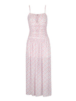 Plaid Spaghetti Strap Maxi Dress