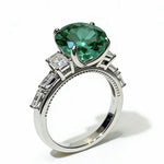 8 Carat Moissanite 925 Sterling Silver Ring