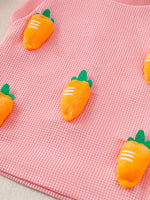 Children's Carrot Sleeveless Top & Shorts Set