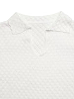 Textured Short Sleeve Knit Top