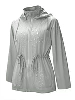 Zip Up Waterproof Hooded Outerwear