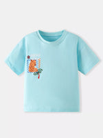 Children's Cartoon Graphic Short Sleeve T-Shirt