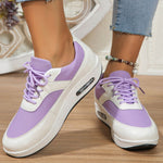 Lace Up Wedge Sneakers