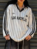 Los Angeles Striped Long Sleeve Top