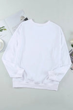 Leopard Round Neck Long Sleeve Sweatshirt