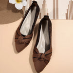 Contrast Point Toe Flats Slip-Ons