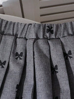 Children's Bow Print Lace Trimmed Top and Skirt Set