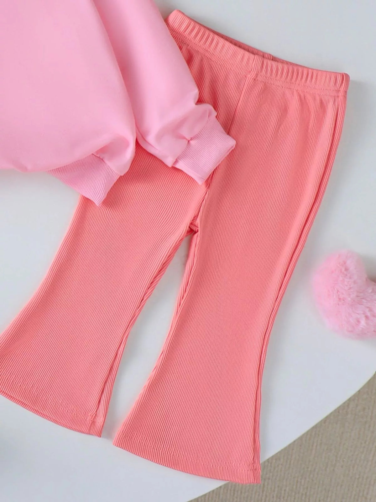 Children's Halloween Graphic Sweatshirt and Flare Pants Set