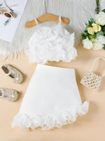 Children's Ruffled Trim Cami Top & Skirt Set