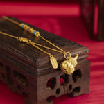 18K Gold-Plated Gourd Pendant Necklace