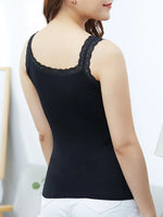 Lace Trim Scoop Neck Cami
