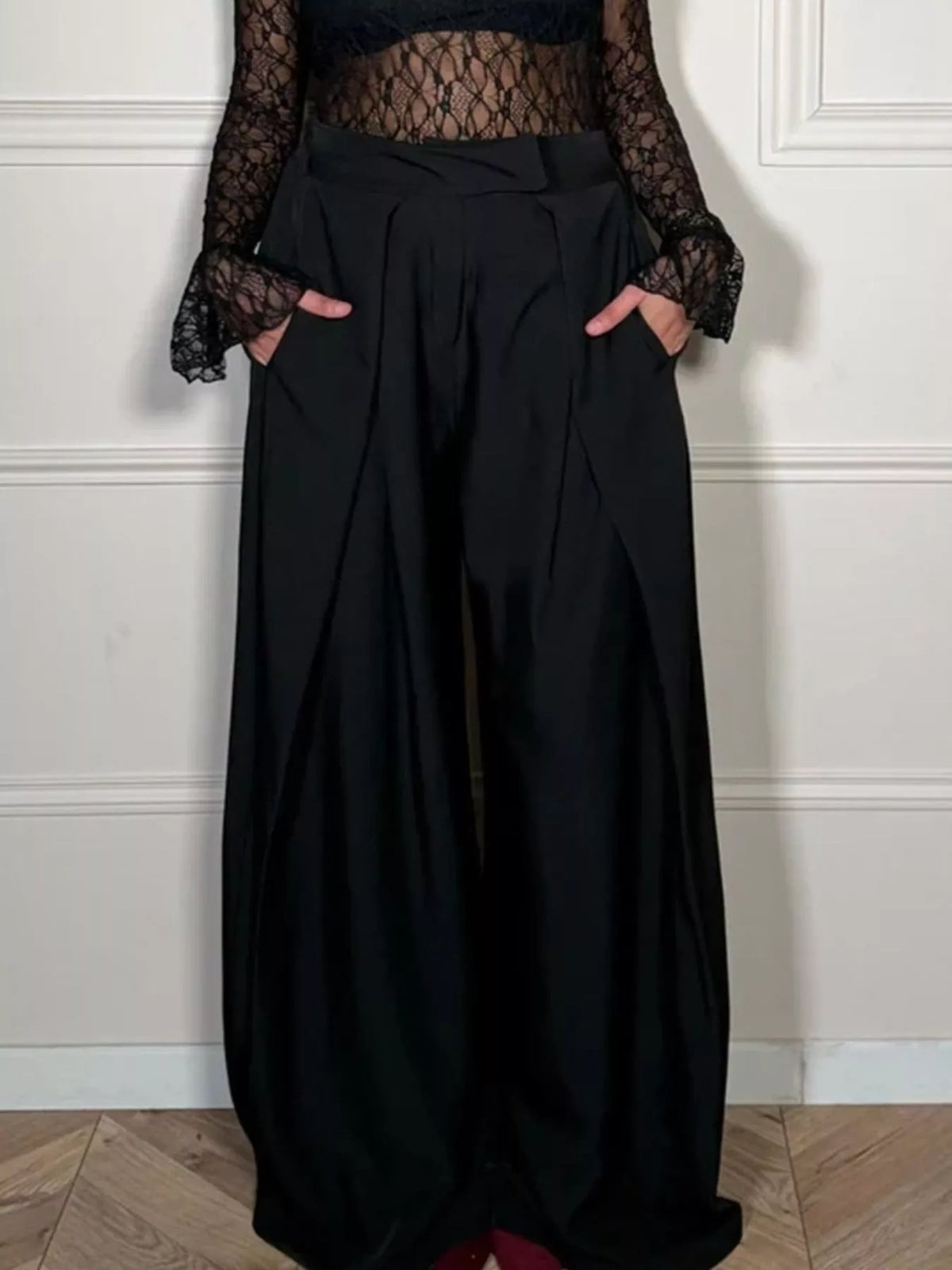 High-Waisted Wide-Leg Pants