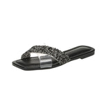 Open Toe Rhinestone Sandals