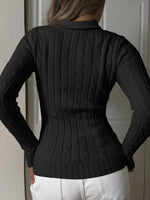 Cable Knit Long Sleeve Sweater