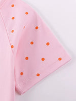 Children's Cherry Short Sleeve Casual Dress