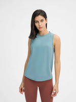 Millennia Cutout Back Round Neck Active Tank