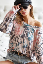 BiBi Tie Dye Terry Knit Terry Top