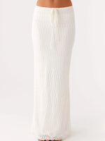 Tie Front Tube Top and Maxi Skirt Set
