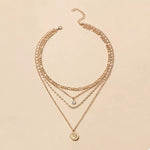 Four Layered Pendant Necklace