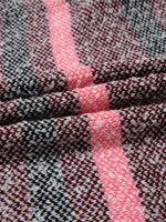 Color Block Striped Side Slit Open Front Cardigan