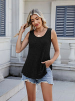 Ribbed Round Neck Tank