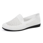 Mesh Breathable Slip-On Loafers with Perforated Design